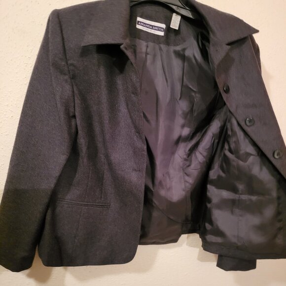 Amanda Smith Wool Blend Jacket Blazer Size 14 Bust 40 - Picture 3 of 5